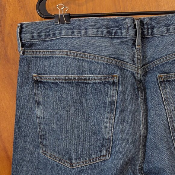 Agolde Fran Low Slung Straight Jeans (34) - Picture 6 of 15